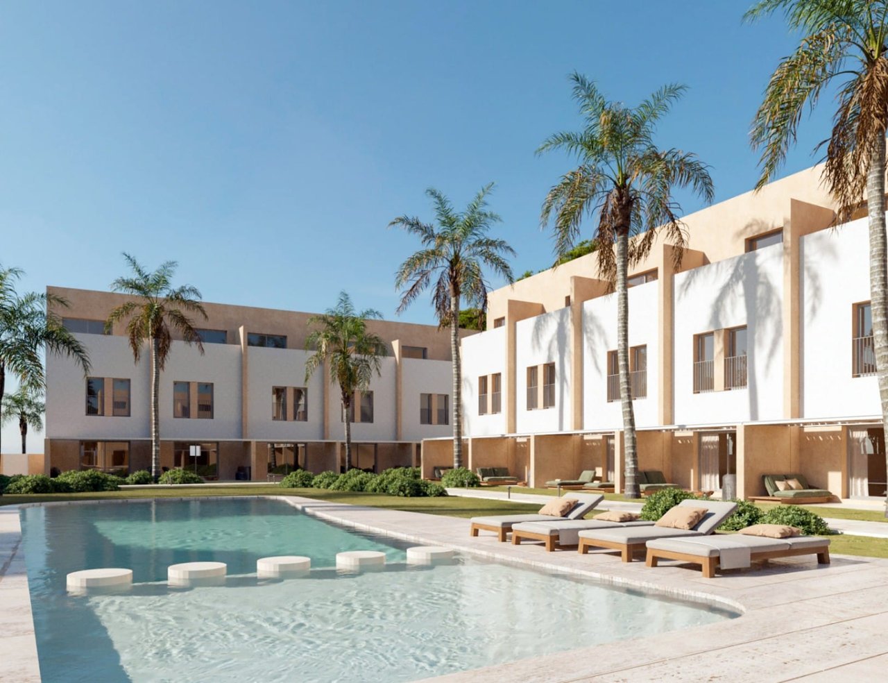 Nieuwbouw herenhuizen in les Marines, Dénia