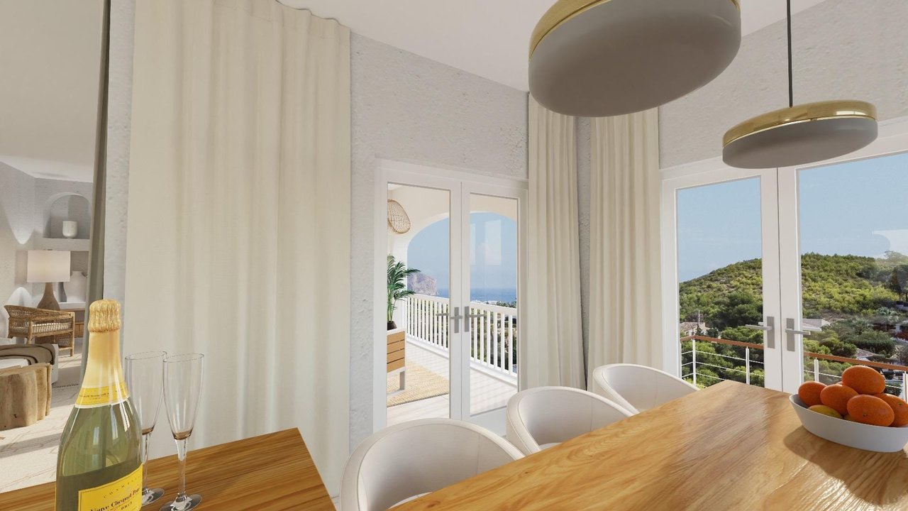 Proyecto - Villa de 5 dormitorios con vistas al mar en Jávea