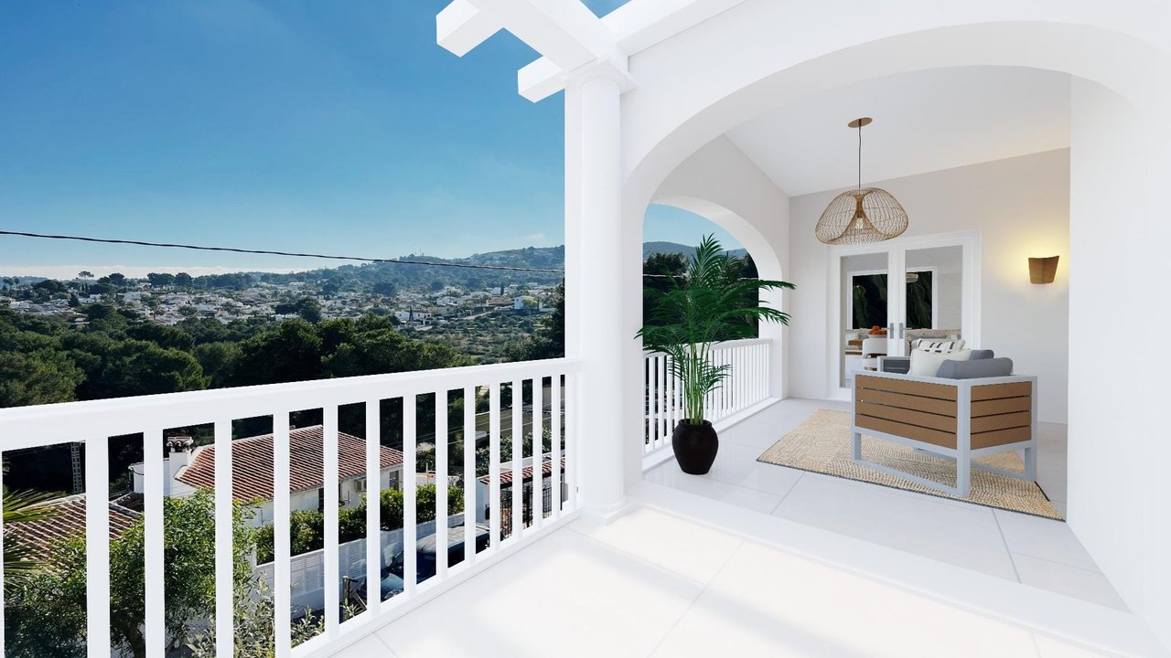 Proyecto - Villa de 5 dormitorios con vistas al mar en Jávea