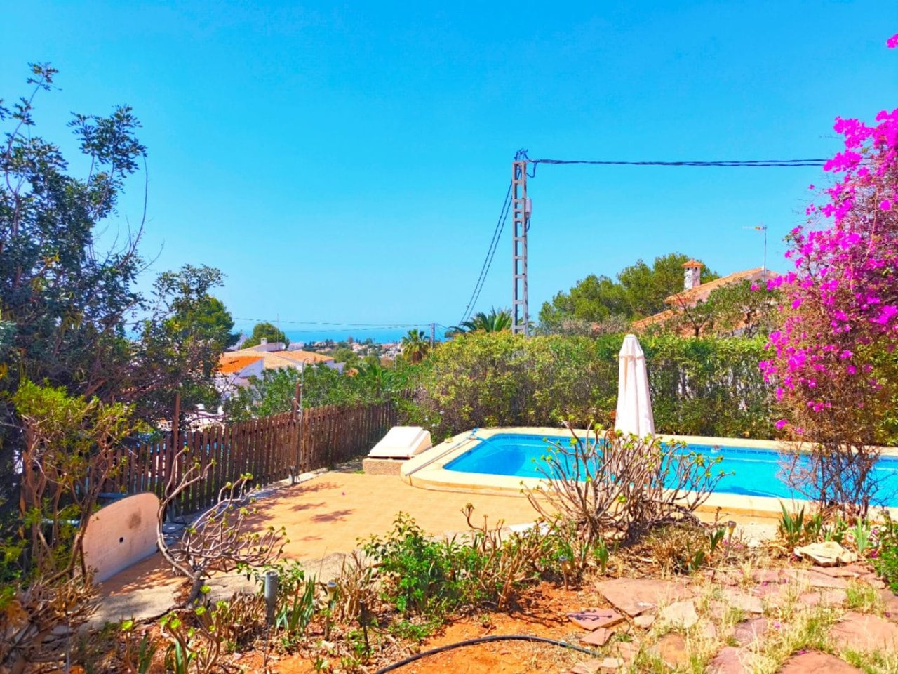 Villa met 2 slaapkamers en uitzicht op zee in Montgó, Dénia
