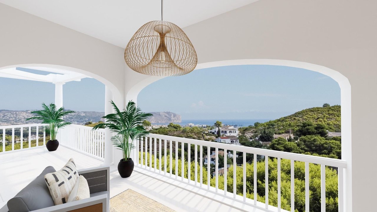Proyecto - Villa de 5 dormitorios con vistas al mar en Jávea