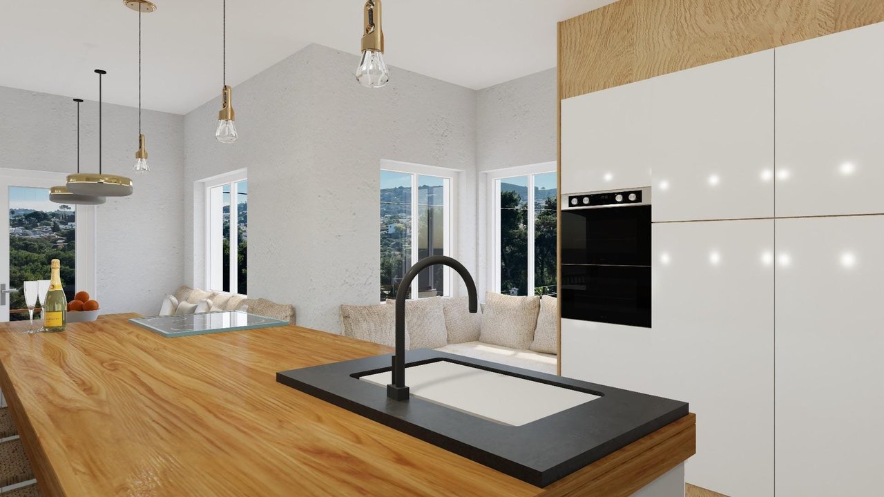 Proyecto - Villa de 5 dormitorios con vistas al mar en Jávea