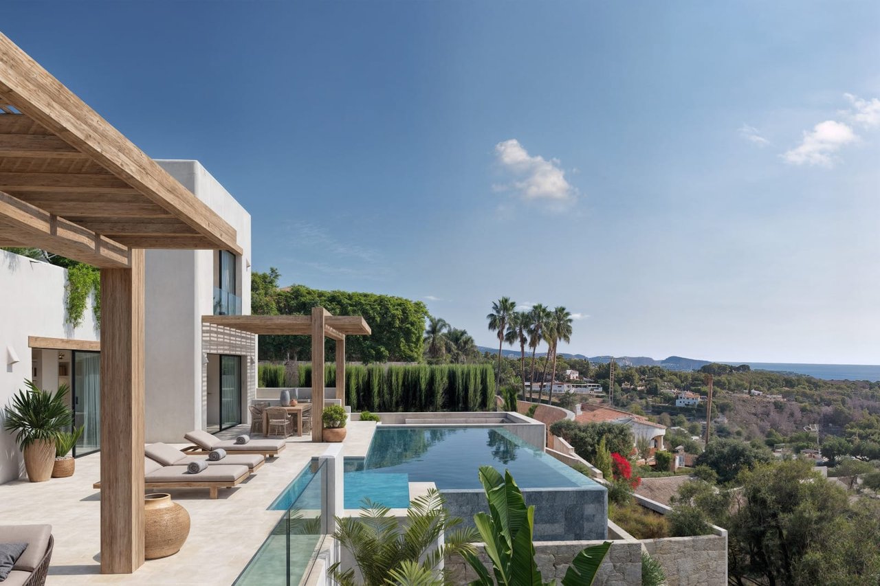 4587BEN Luxury new build villa with sea views for sale in Benissa