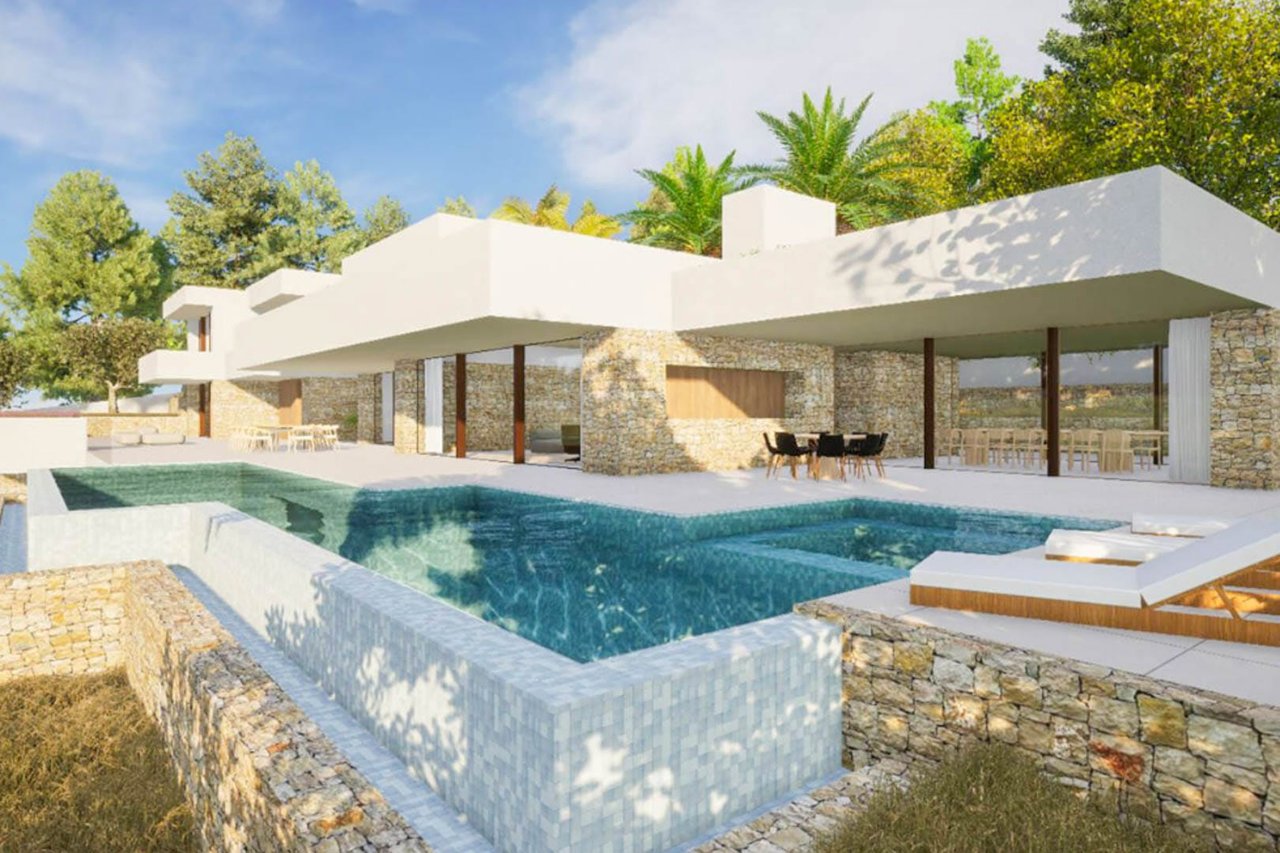 C4XY8156MOR Huge modern villa with sea views for sale in Moraira.