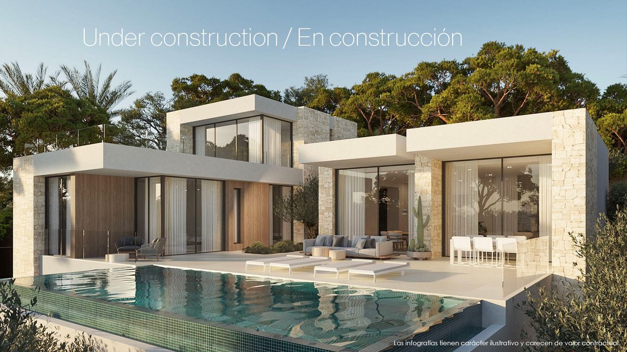 4573BEN Luxe villa in aanbouw te koop in Benissa Costa