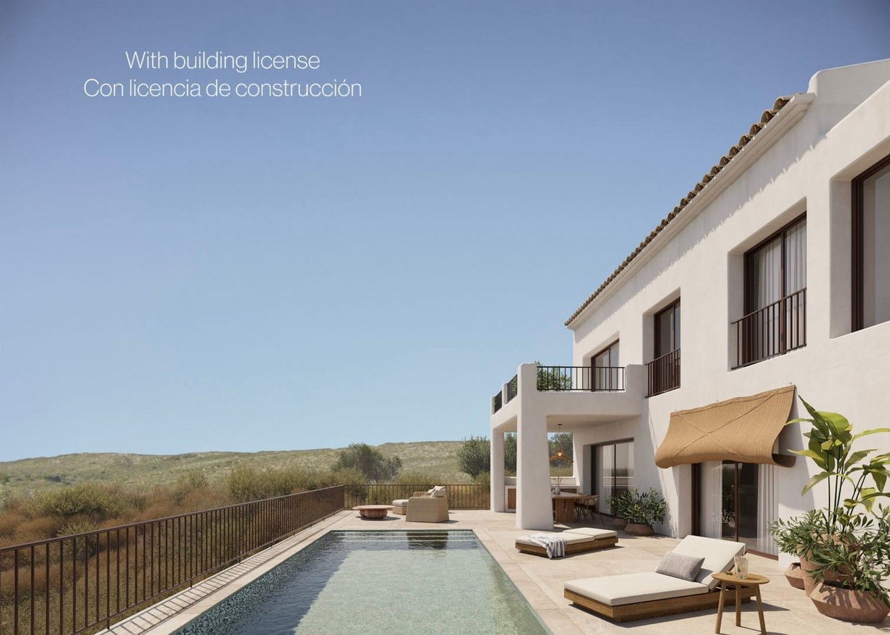 4599ALC Villenprojekt im ibizenkischen Stil mit Lizenz zum Verkauf in Alcalalí,