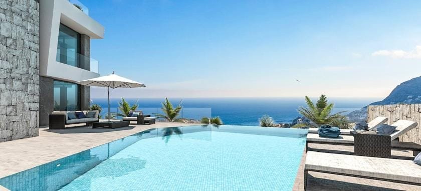 3061CAL Villa with sea views for sale in Calpe