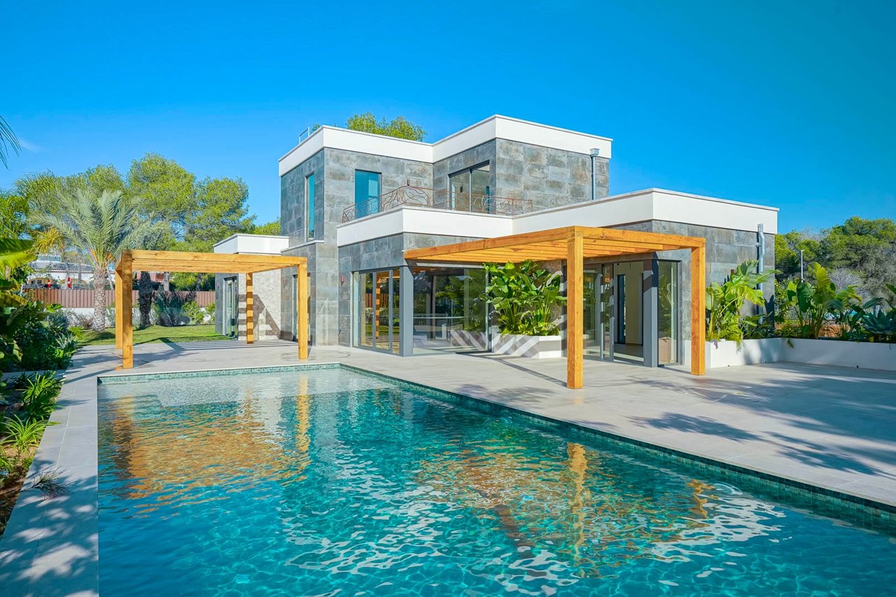 4594JAV Villa de lujo de nueva construcción en venta en La Guardia, Jávea