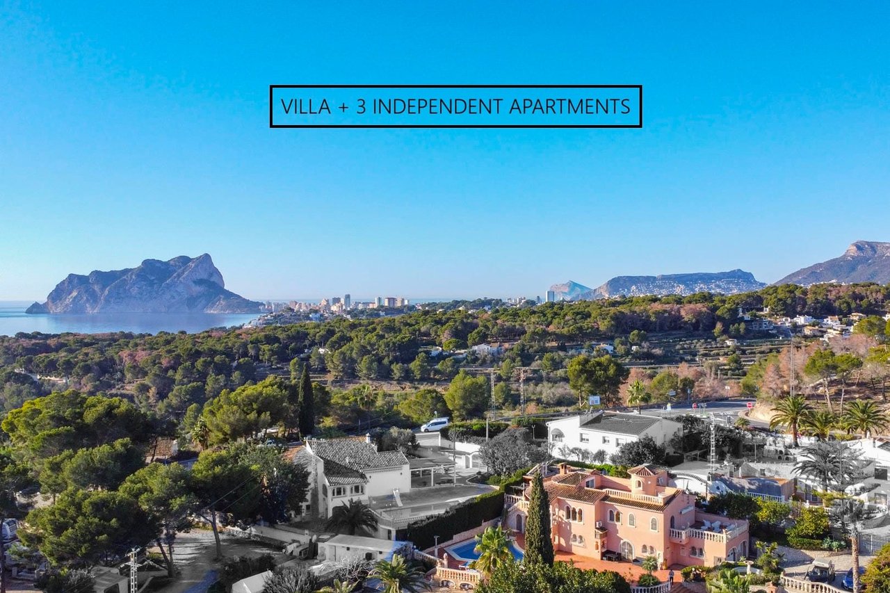 6197BEN Preciosa villa con 8 dormitorios a poca distancia del mar en venta en Benissa