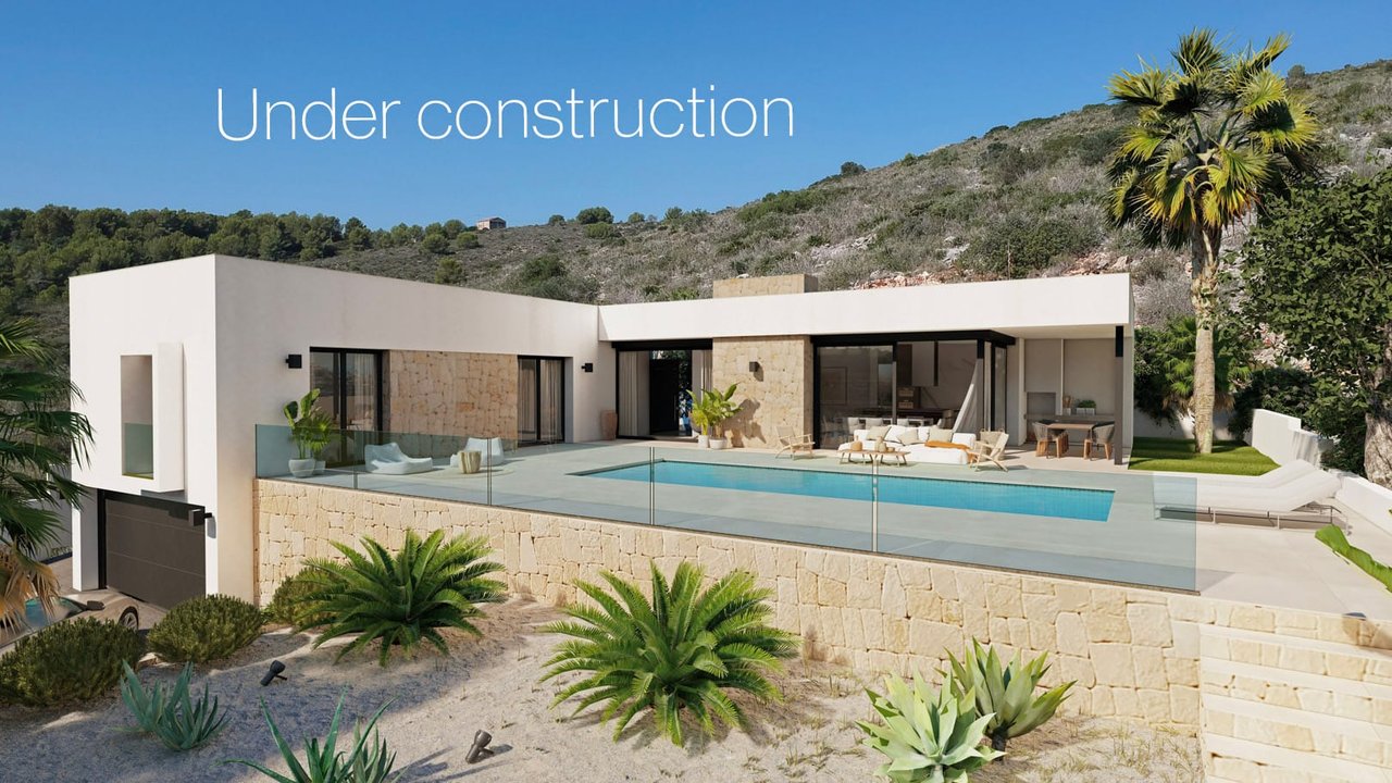 4585BELL Villa moderna en construcción en Raco de Nadal, Benitachell