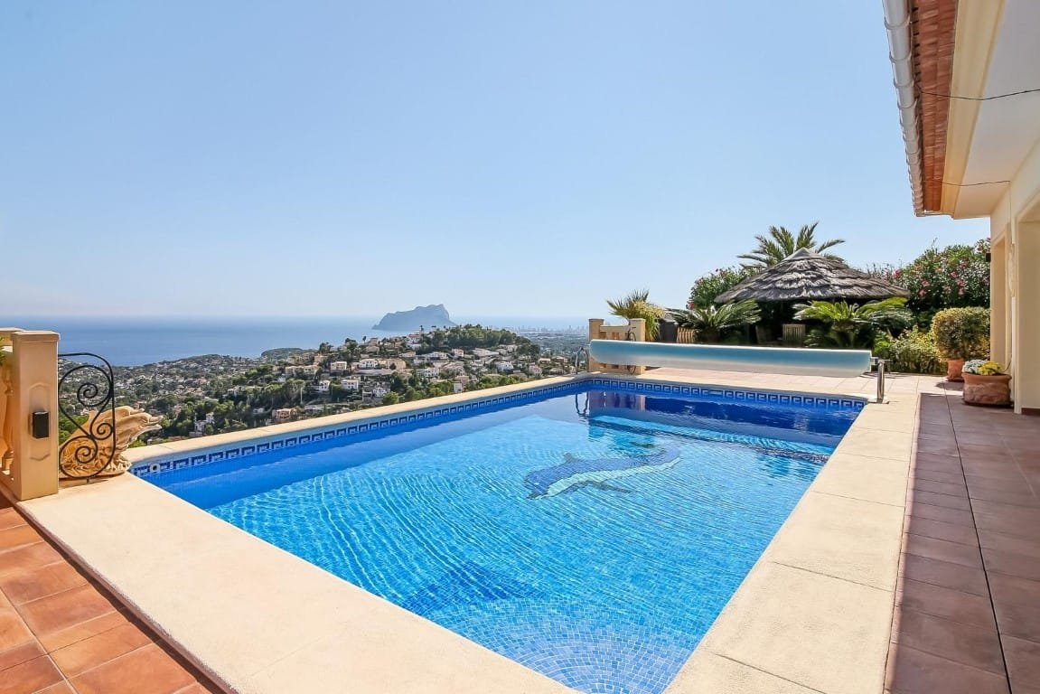 C3XY6376MOR Belle villa espagnole avec vue panoramique sur la mer à vendre à Moraira