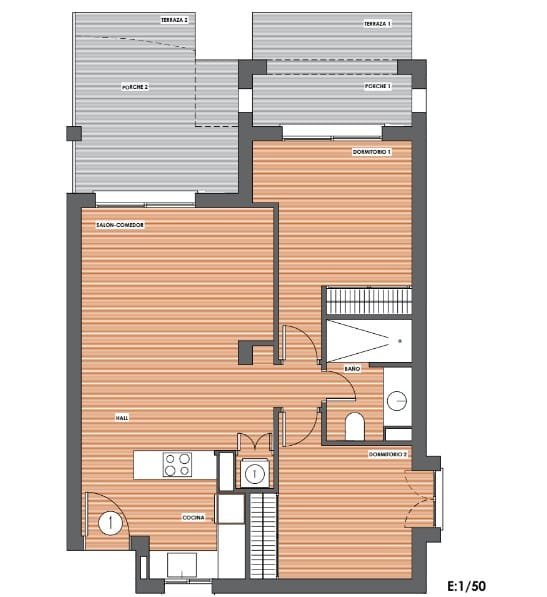 Penthouse met 2 slaapkamers in Montgó - Dénia