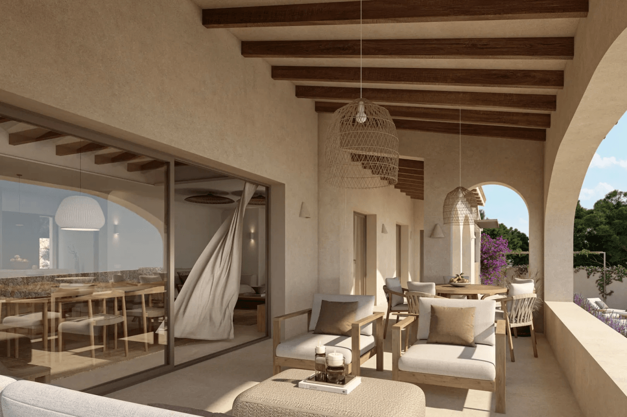 8318BEN Villa con proyecto de reforma y con vistas al mar a la venta en Benissa.