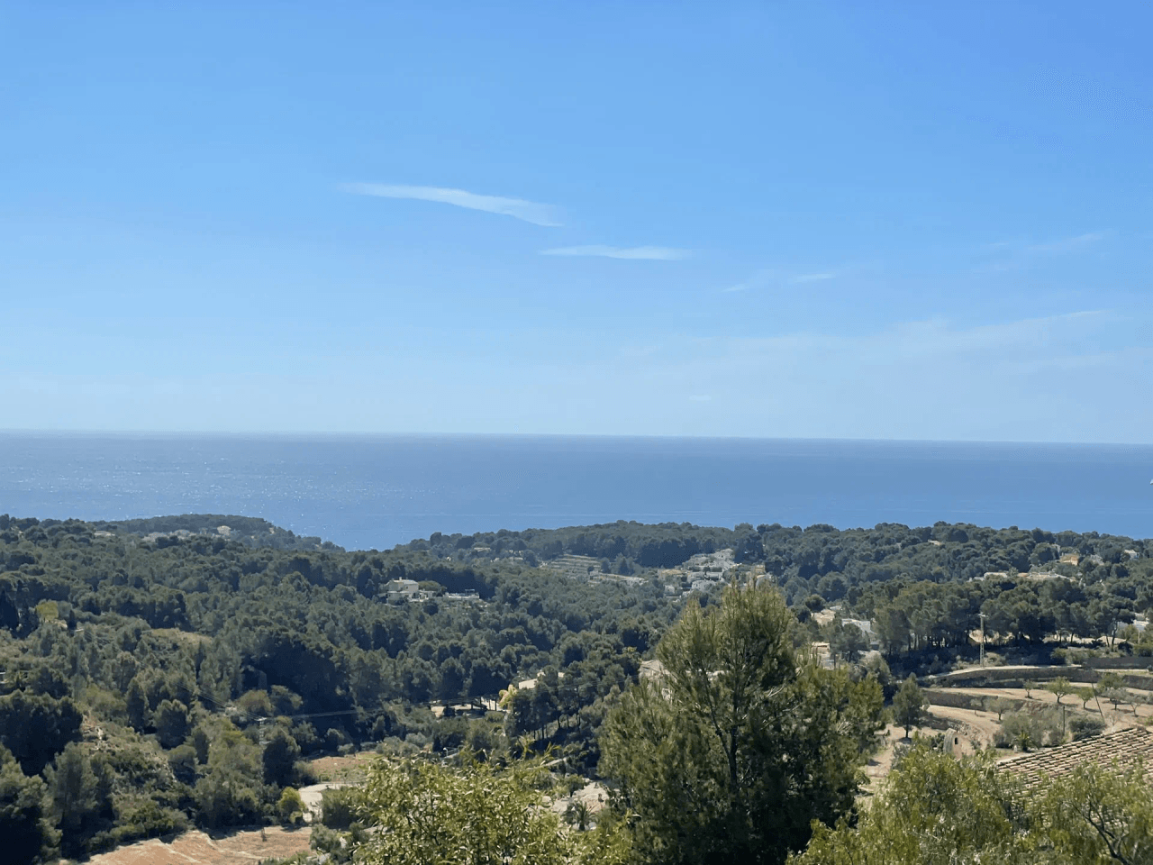 4324BEN Parcela con vistas panorámicas al mar en venta en Benissa