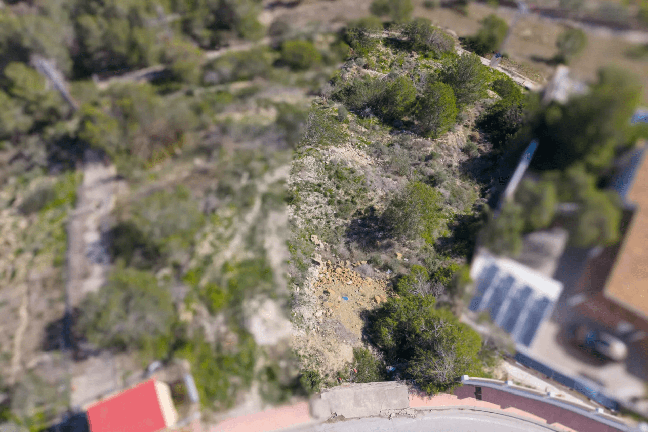 4324BEN Parcela con vistas panorámicas al mar en venta en Benissa