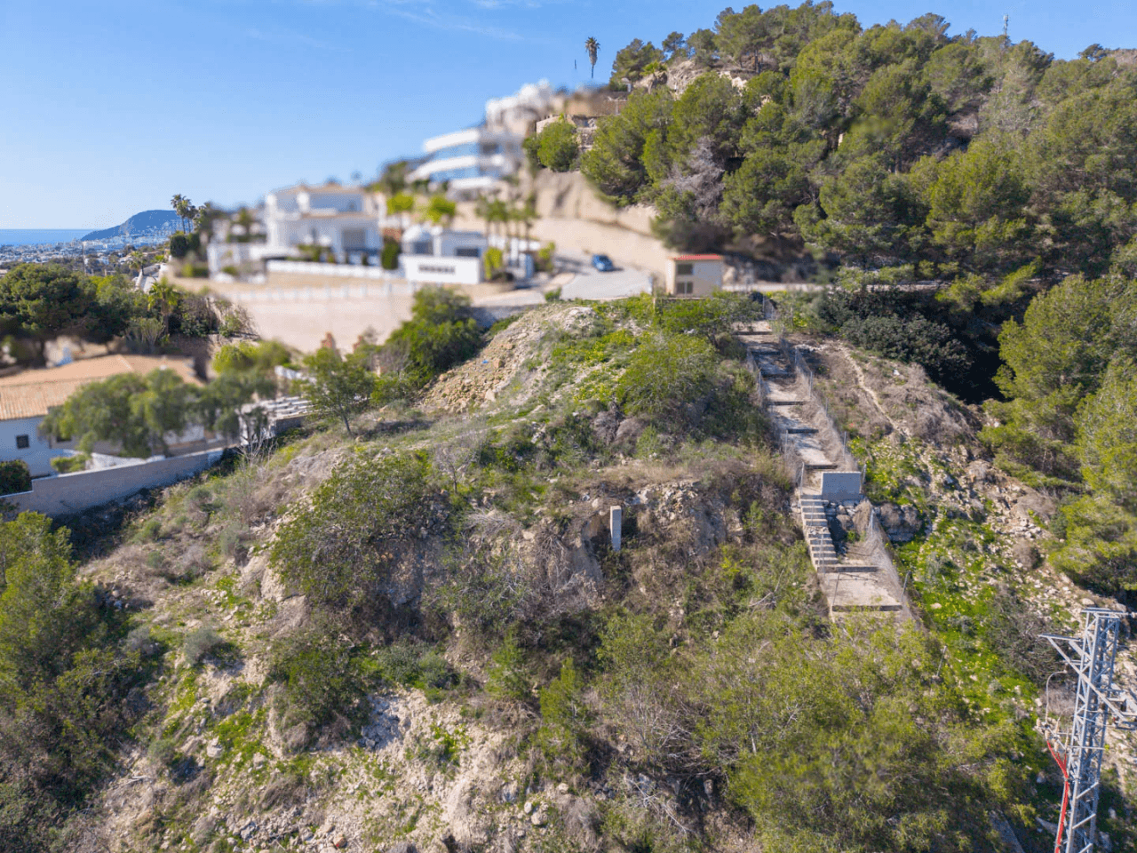 4324BEN Parcela con vistas panorámicas al mar en venta en Benissa