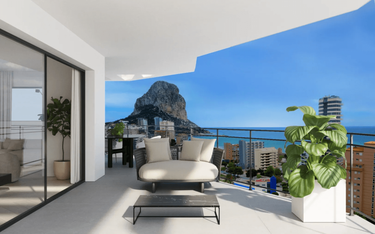 Appartements neufs avec vue sur la mer à vendre dans le centre de Calpe