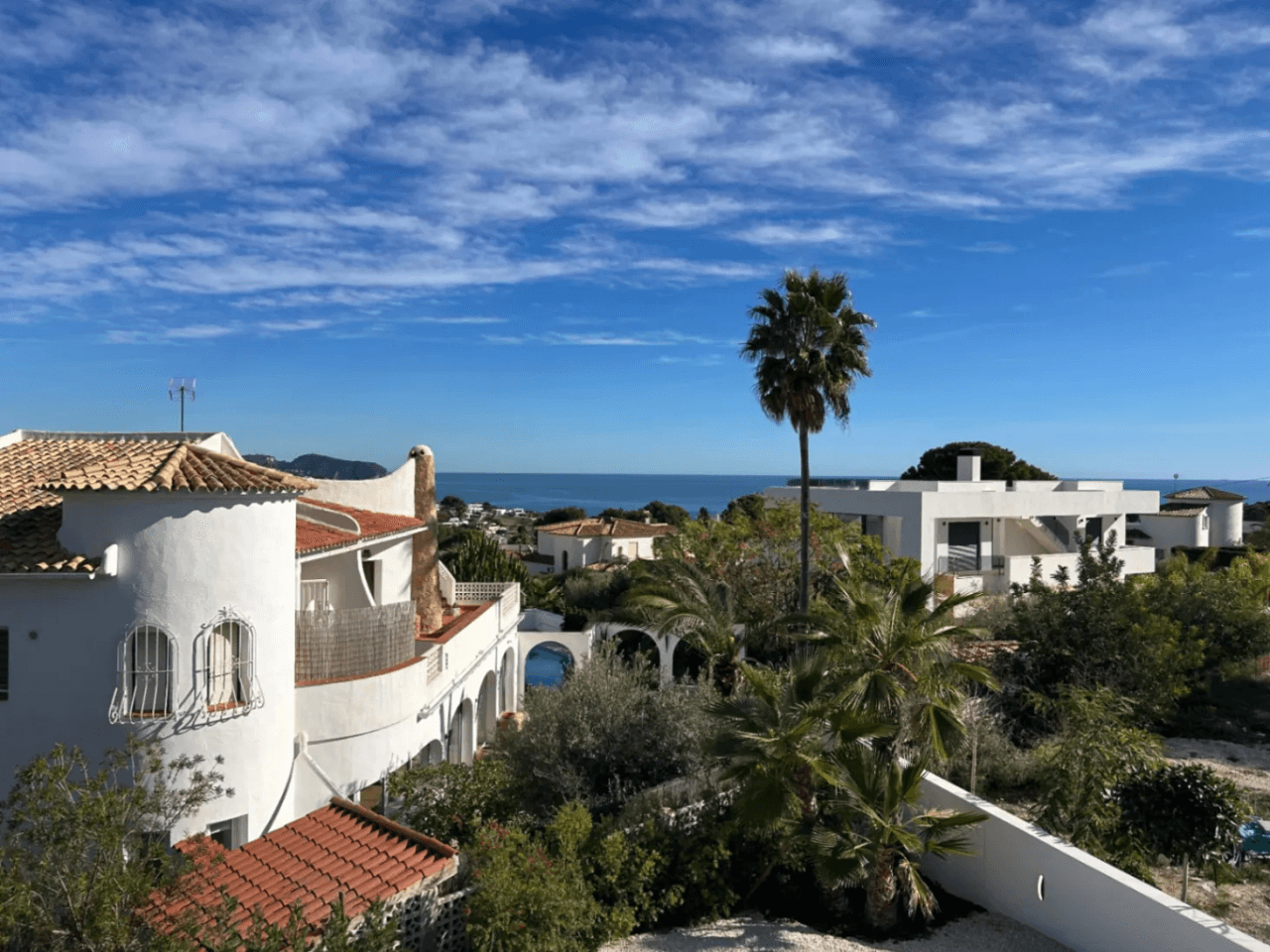 Villa de nueva construcción lista para habitar con vistas al mar en venta en La Fustera, Benissa