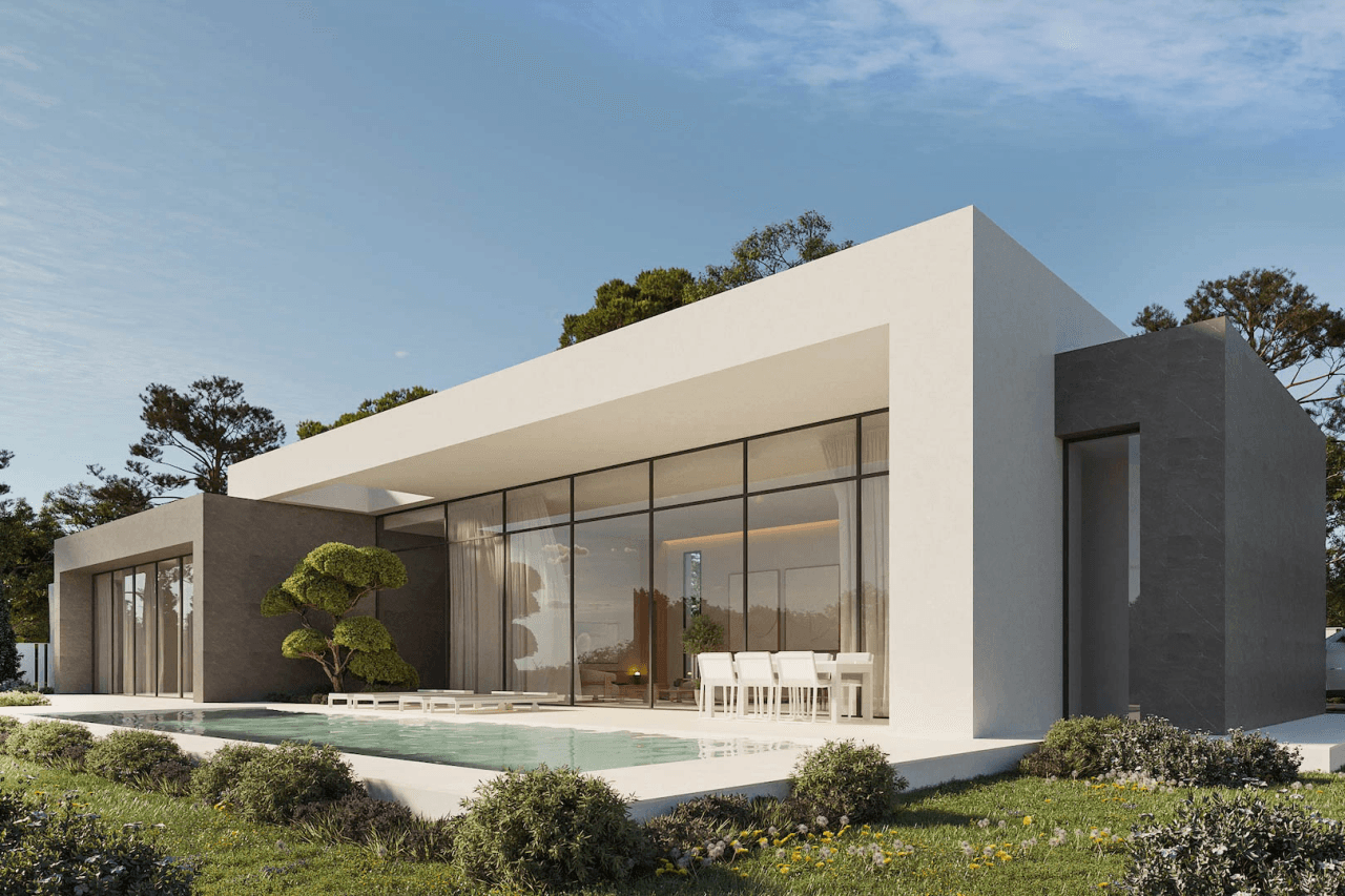 8275CAL Projet de villa moderne à vendre à Calpe.