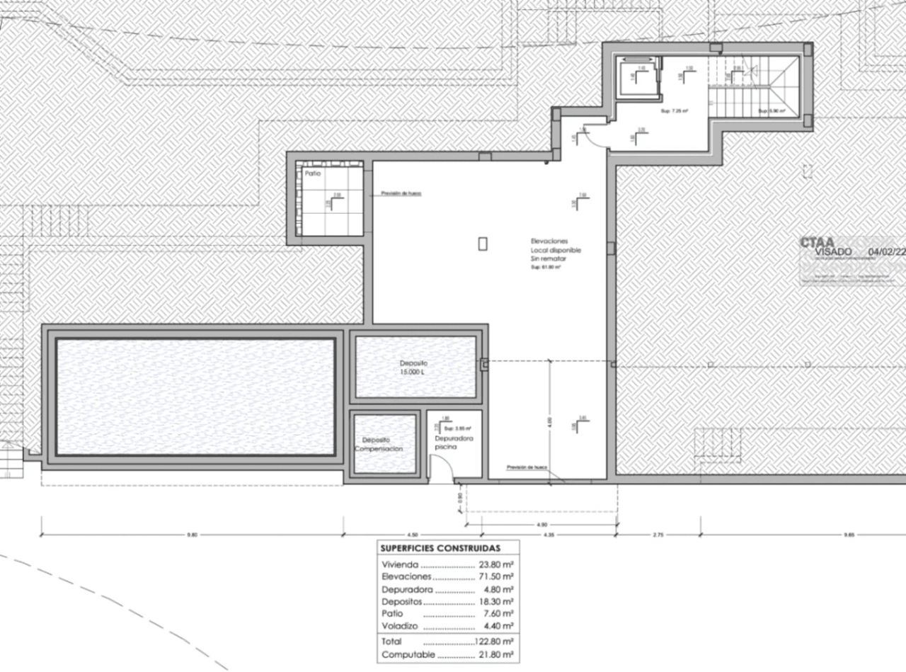 Villa de nueva construcción con licencia de obra y vistas al mar en Racó del Galeno, Benissa