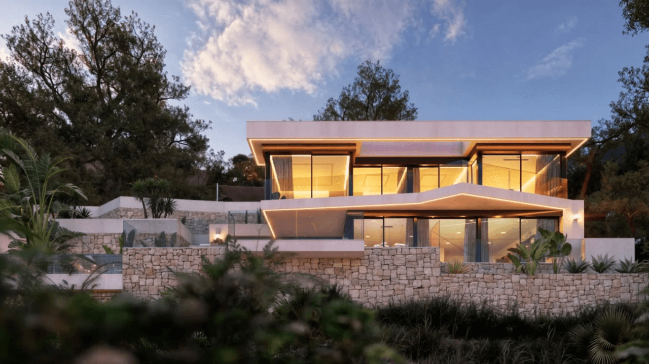 Villa de nueva construcción con licencia de obra y vistas al mar en Racó del Galeno, Benissa