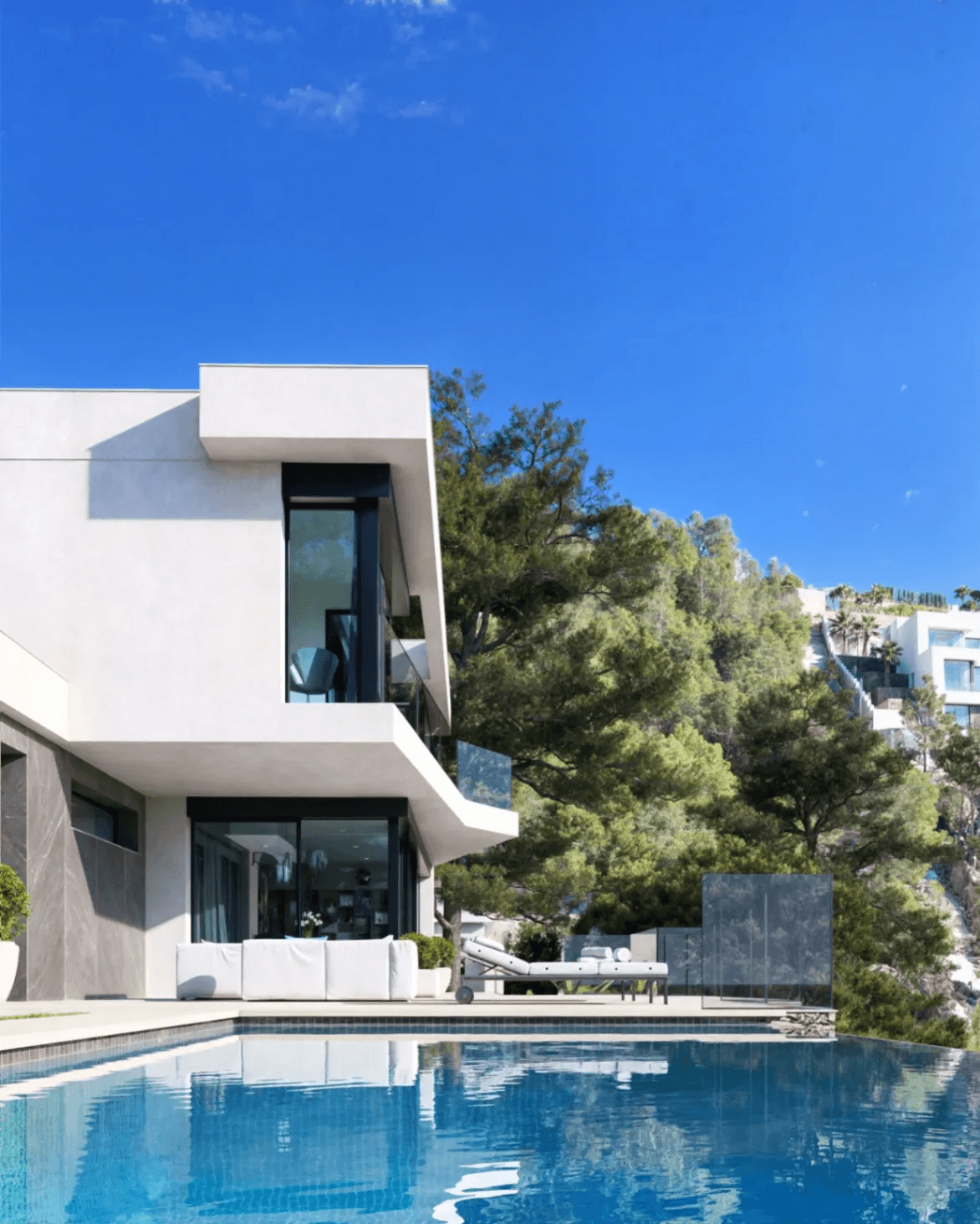 Villa de nueva construcción con licencia de obra y vistas al mar en Racó del Galeno, Benissa