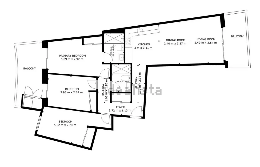 Appartement moderne et élégant orienté au sud avec piscine, à Jávea