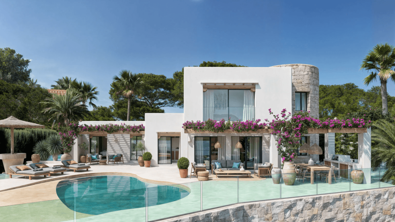7105MOR Villa de style Ibiza avec vue panoramique à vendre à Moraira