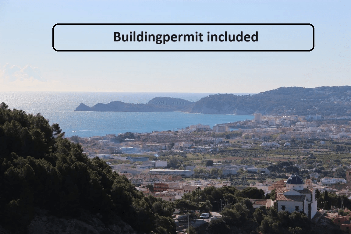 2032JAV Parcela con bonitas vistas al mar en venta en Javea