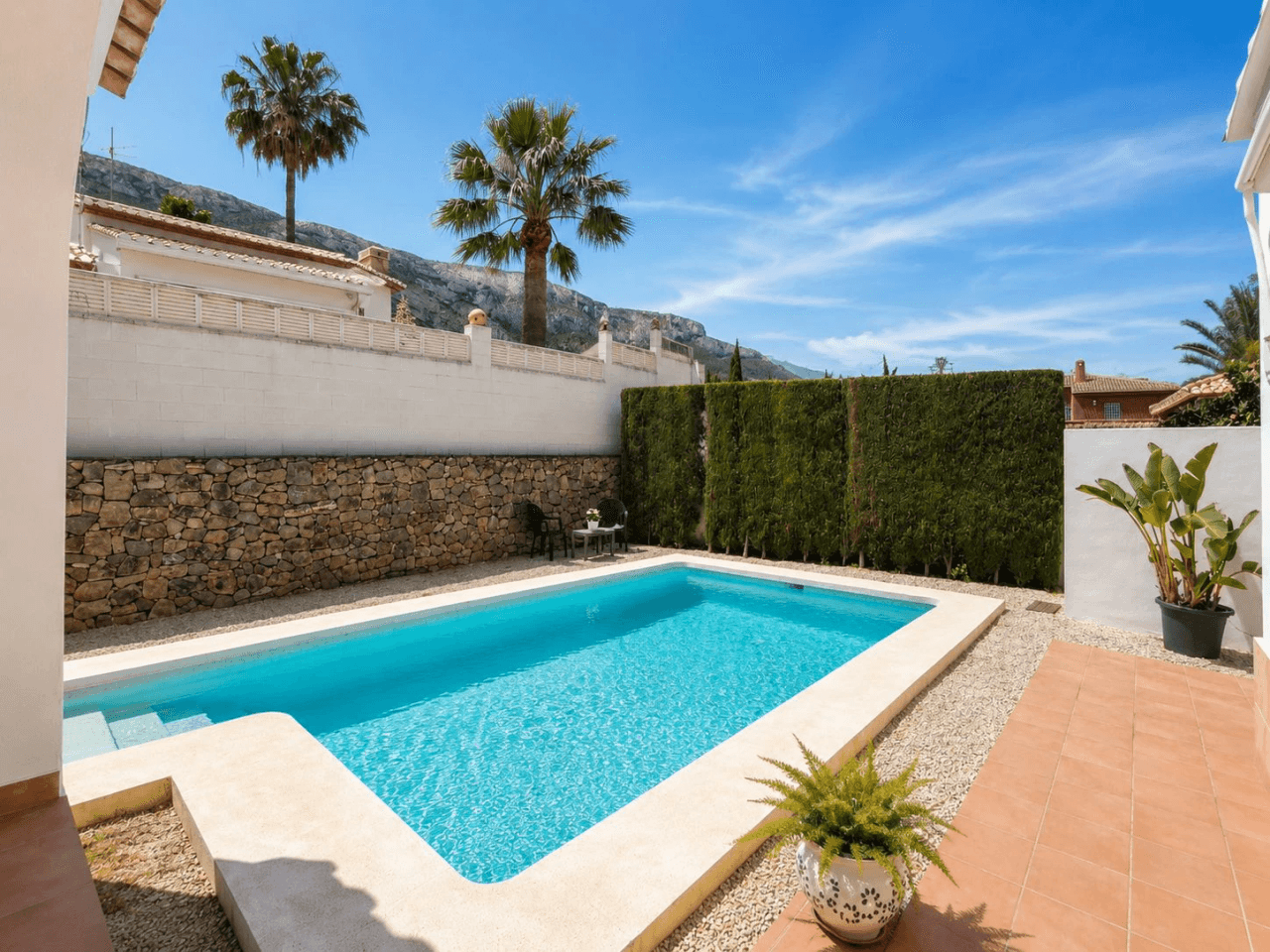 Villa de 4 dormitorios en una sola planta en el Montgó, Dénia
