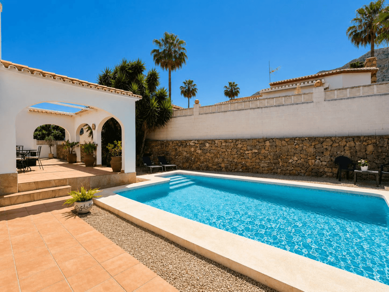 Villa de 4 dormitorios en una sola planta en el Montgó, Dénia