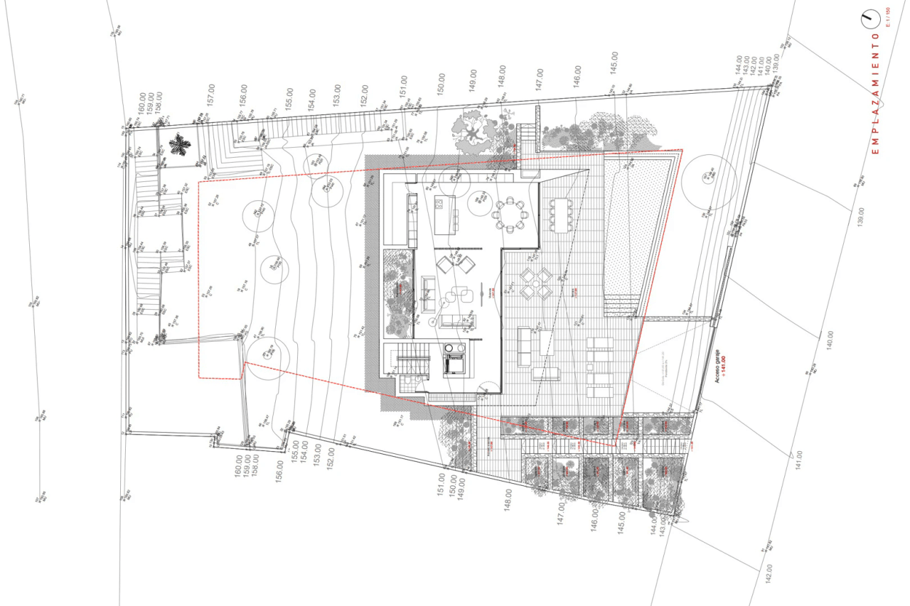 4652BEN Proyecto de villa de lujo con vistas panorámicas al mar en venta en Benissa