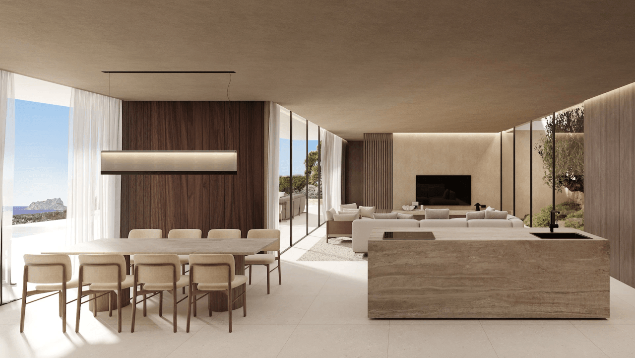 4652BEN Proyecto de villa de lujo con vistas panorámicas al mar en venta en Benissa
