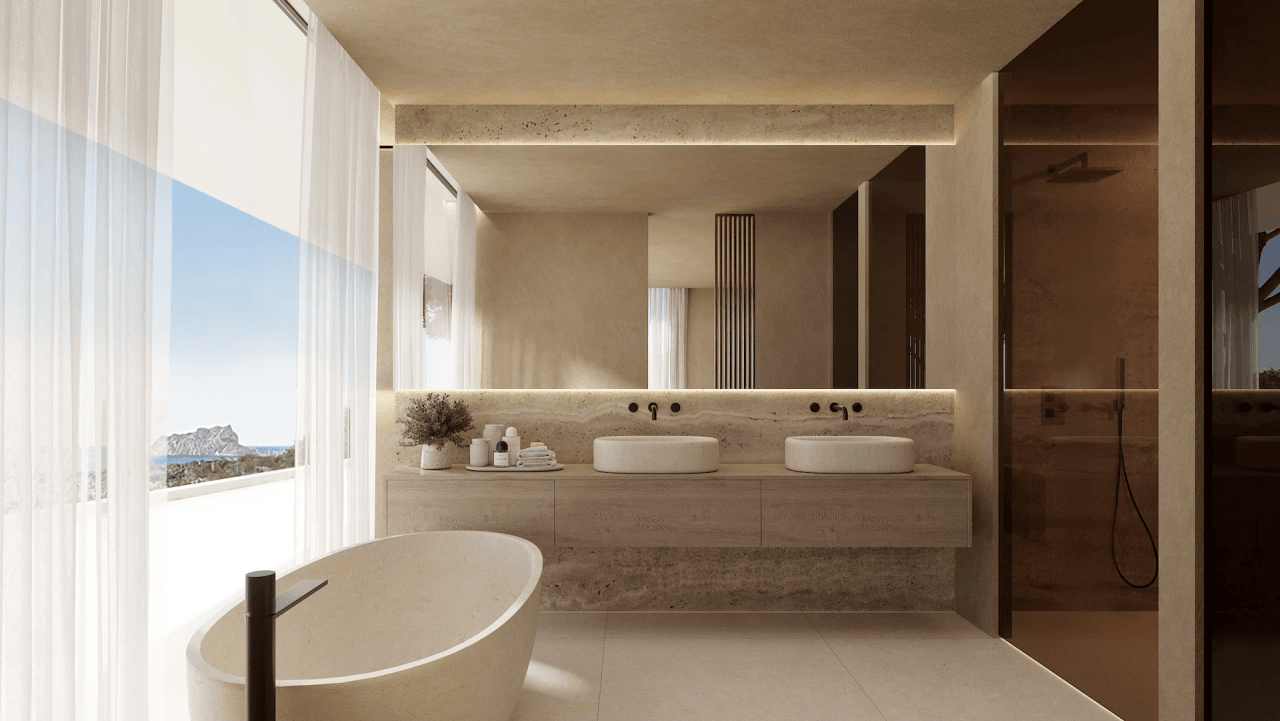 4652BEN Proyecto de villa de lujo con vistas panorámicas al mar en venta en Benissa