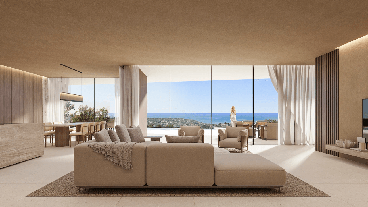 4652BEN Proyecto de villa de lujo con vistas panorámicas al mar en venta en Benissa