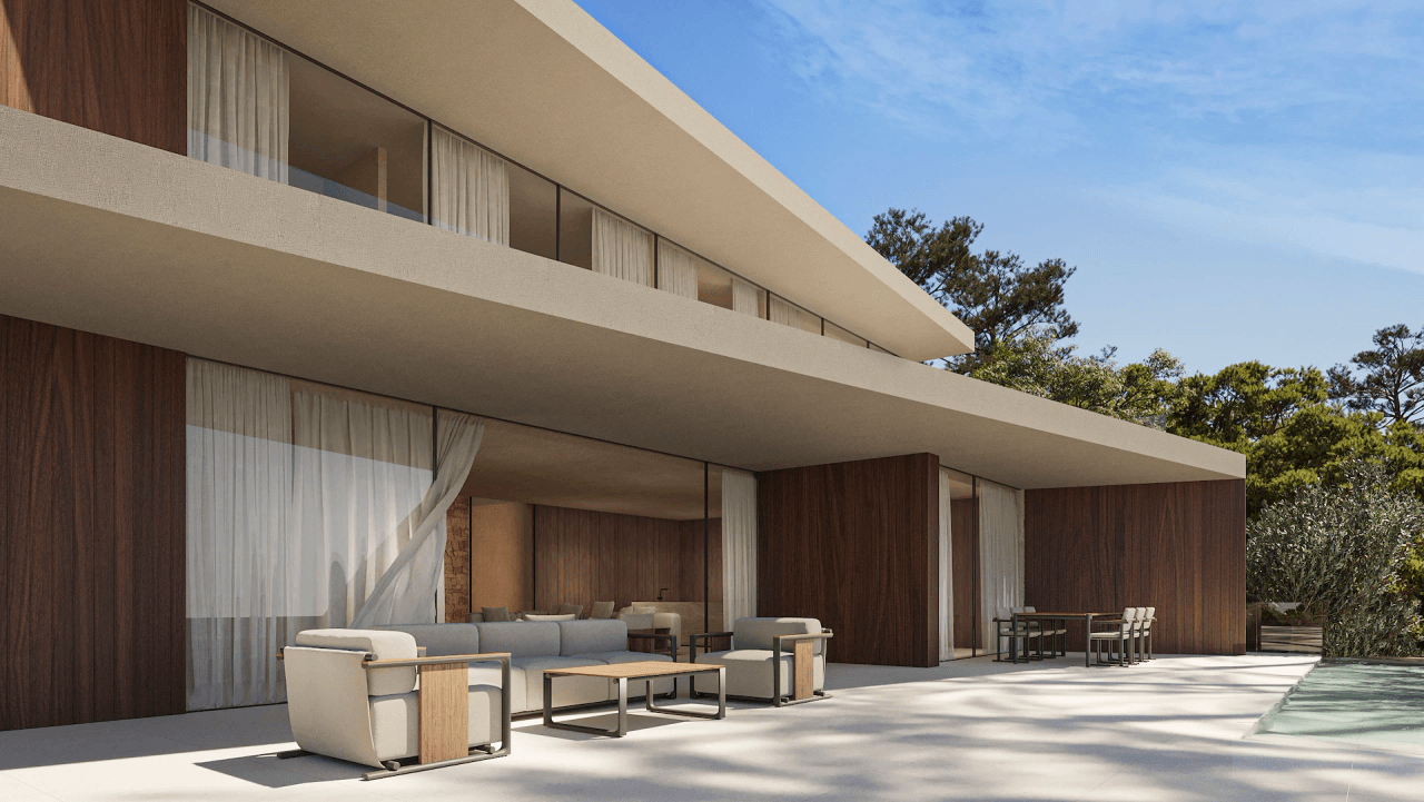 4652BEN Proyecto de villa de lujo con vistas panorámicas al mar en venta en Benissa