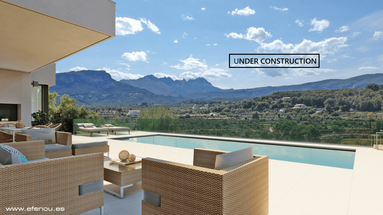 4473CAL Villa neuve avec vue panoramique à vendre à Calpe
