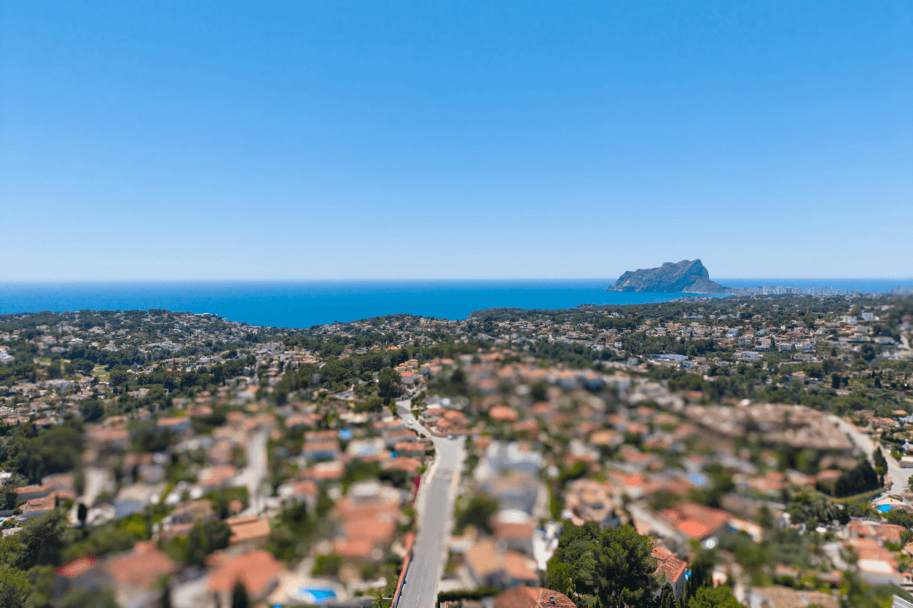 4652BEN Proyecto de villa de lujo con vistas panorámicas al mar en venta en Benissa