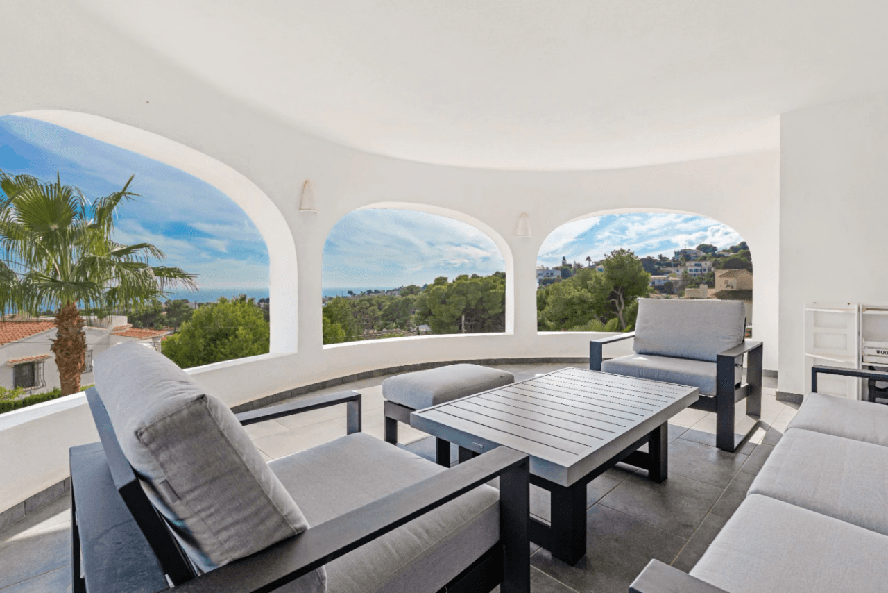 Villa Ibiza style en Balcón al mar con vistas al mar