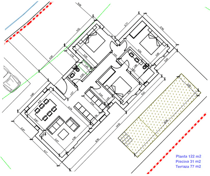 3578PED Moderno chalet de planta baja de nueva construcción en venta en Pedreguer