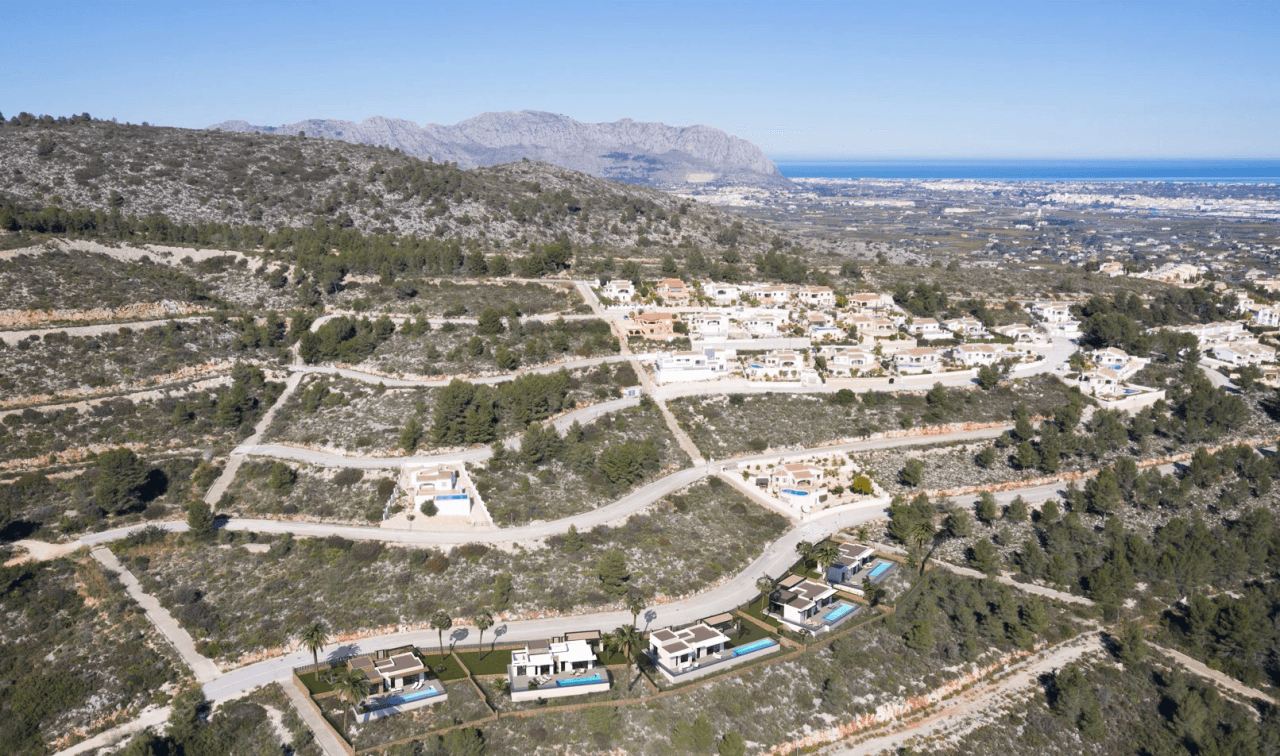 3578PED Moderno chalet de planta baja de nueva construcción en venta en Pedreguer