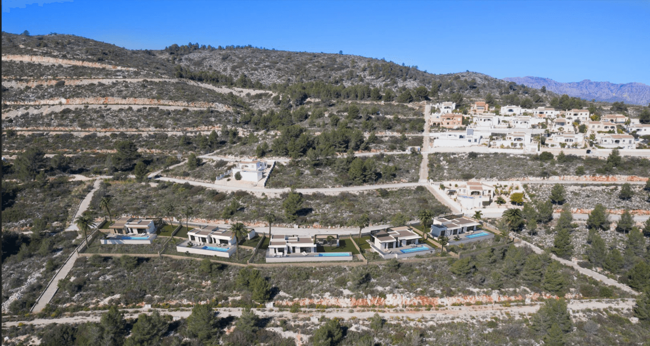 3578PED Moderno chalet de planta baja de nueva construcción en venta en Pedreguer