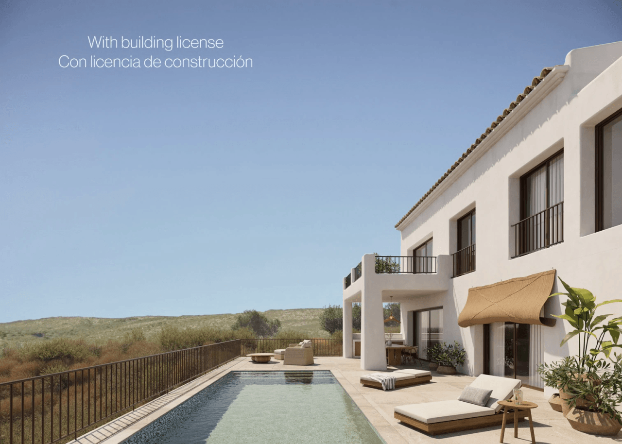 4599ALC Ibizan style villa project with license for sale in Alcalalí,
