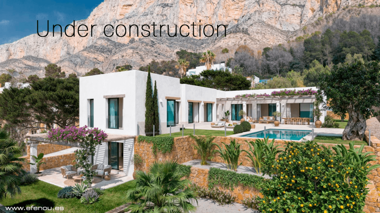 4490JAV Villa en construction en vente à Montgó, Jávea